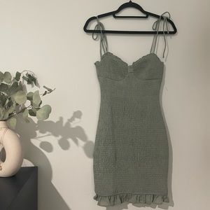 Urban outfitters / Kiss the Sky sage green bodycon dress